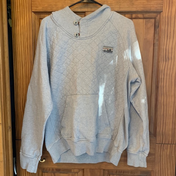 Patagonia Other - Men’s Patagonia Quilted Cowl Neck Athleisure Outdoors Hiking Sweatshirt Hoodie L